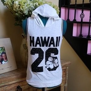 NWOT Justice "Hawaii" Hooded Shirt - SZ 18
